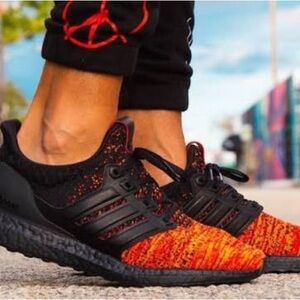 Adidas UltraBoost “Fire and Blood” Game of Thrones Men’s Running Shoes Red Black